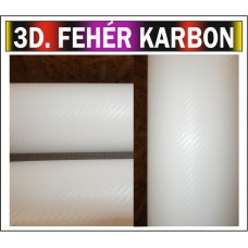 3D fehér karbon fólia