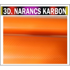 3D narancs karbon fólia