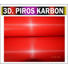 3D piros karbon fólia